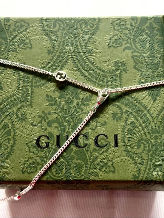 Gucci Sterling Silver 925 Chick Necklace - Aged Finish Animalier Collection. - Picture 4 of 5